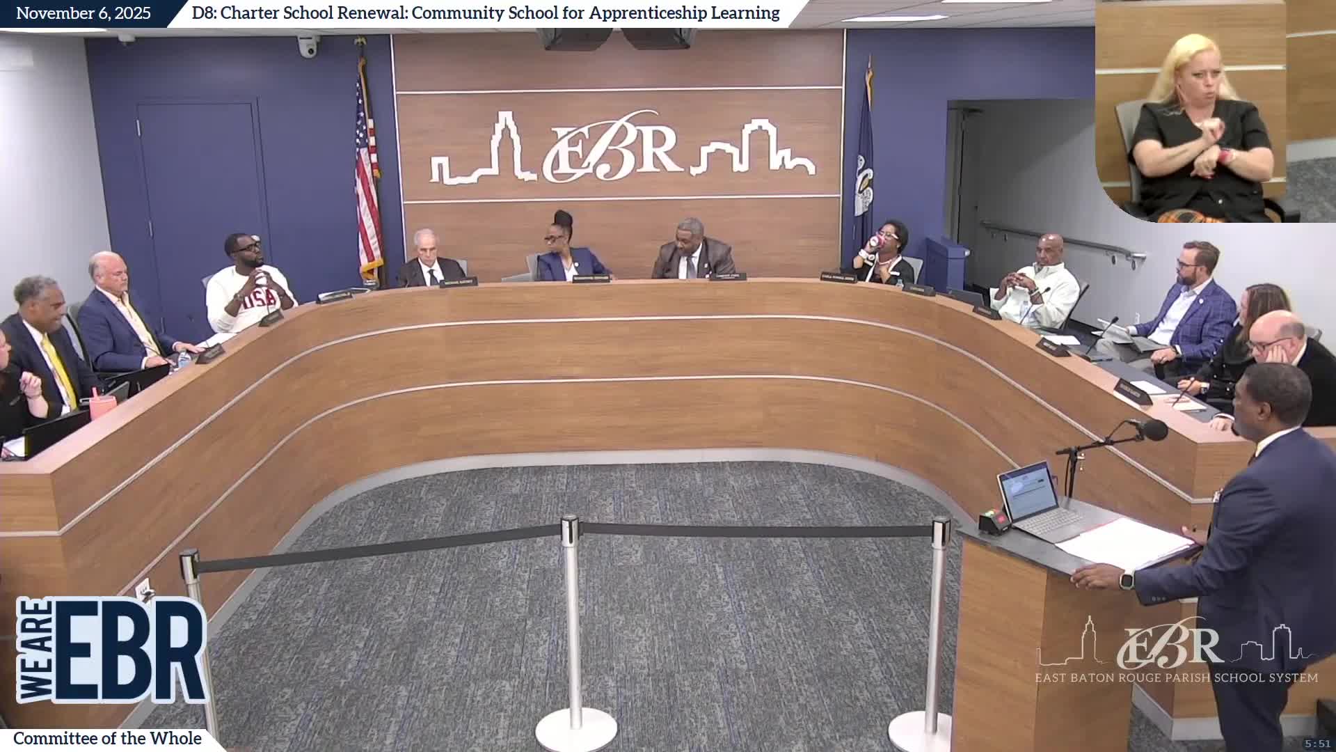 South Baton Rouge Charter Academy renewal approved; trustees press for corrected EL data and improvement plan