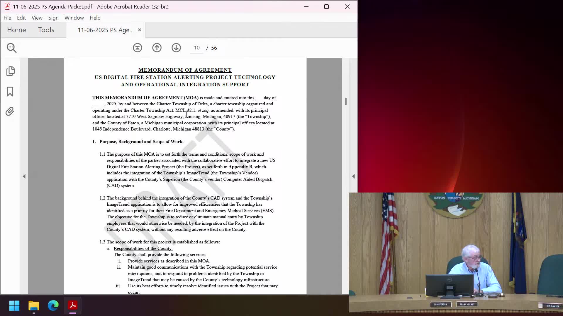 Committee votes to send updated mutual-aid and major-crimes task-force agreements to full board