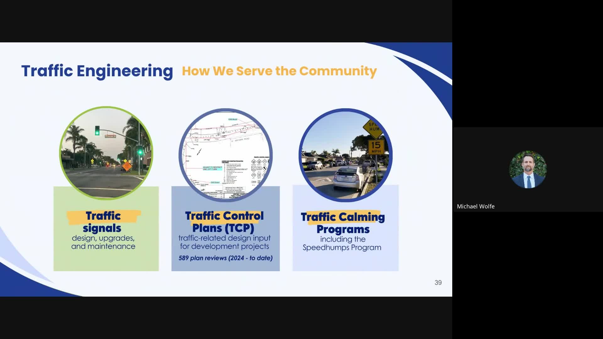 Traffic engineering presents Safe Routes work, Rice Avenue grade separation and signal upgrades