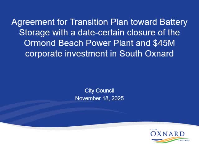 City manager seeks council OK to pursue state approval for Ormond Beach power-plant-to-battery deal that would fund $45 million for South Oxnard