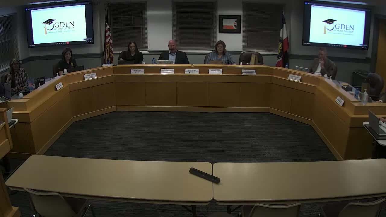 District data lead demonstrates Tableau to board; highlights access, filters and masking for student privacy