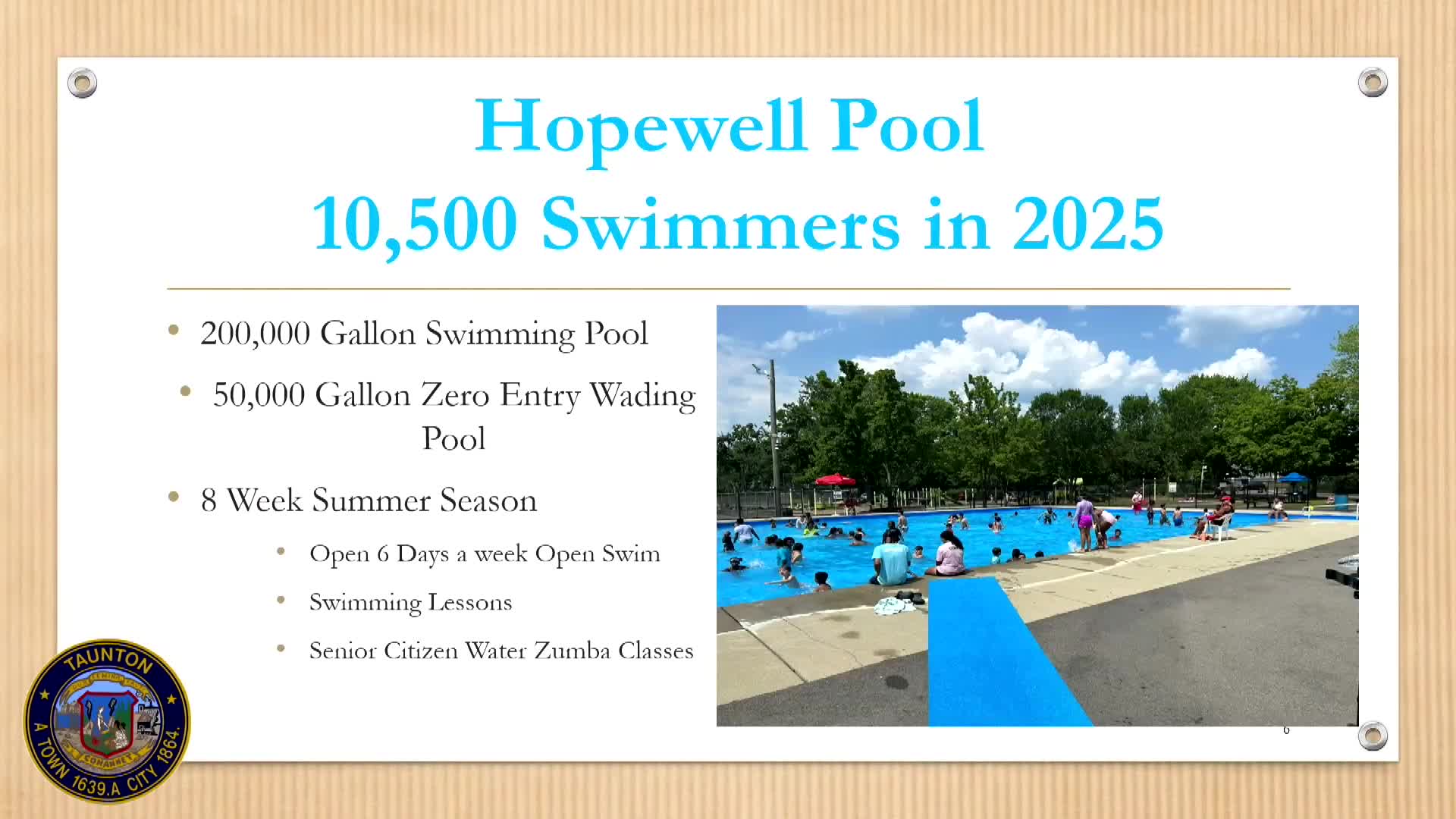 Taunton Parks & Recreation outlines programs, Memorial Park renovation and $5.5M pledged for phase work