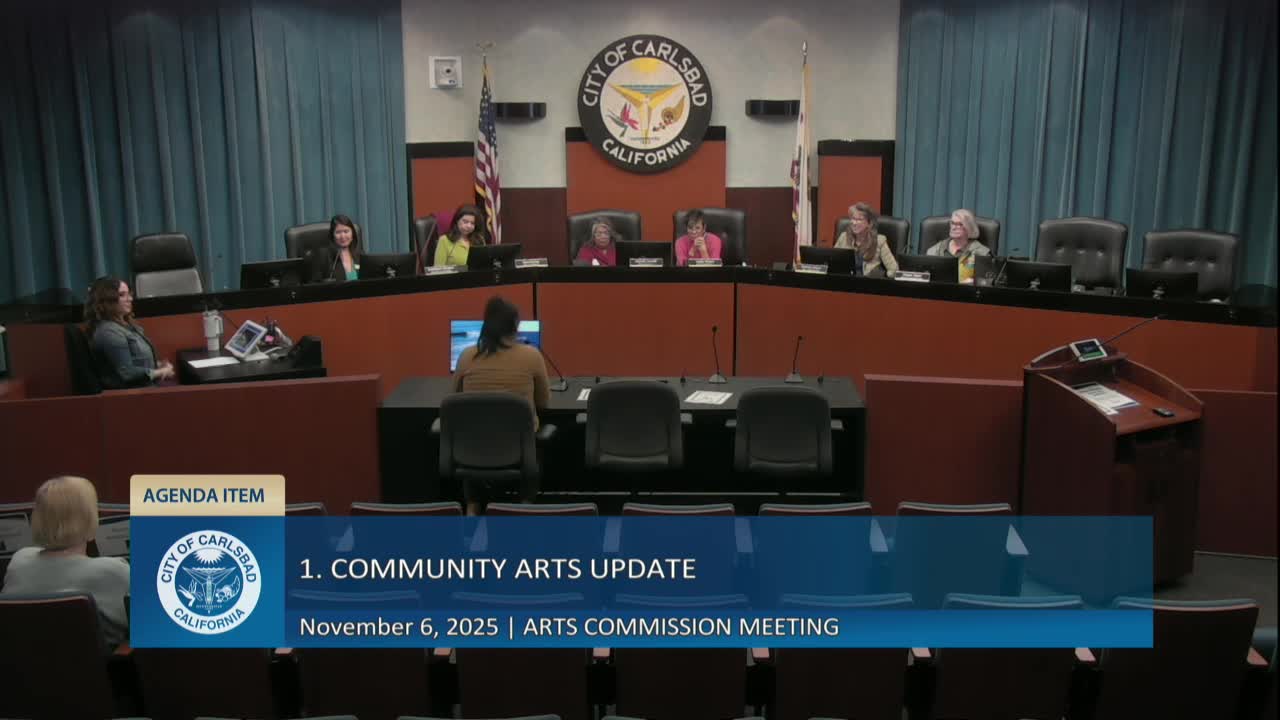 Carlsbad Arts Commission hears update on revived youth camps, school programs and neighborhood outreach