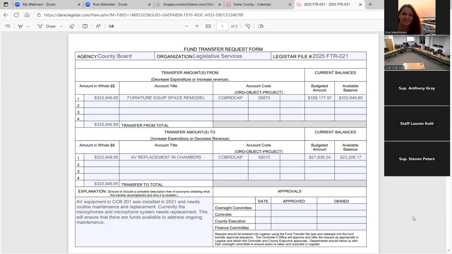 Committee recommends adding Good Samaritan law support to county legislative agenda