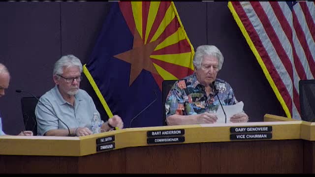 Planning commission extends off‑premise sign permit at Desert Trail Drive for five years