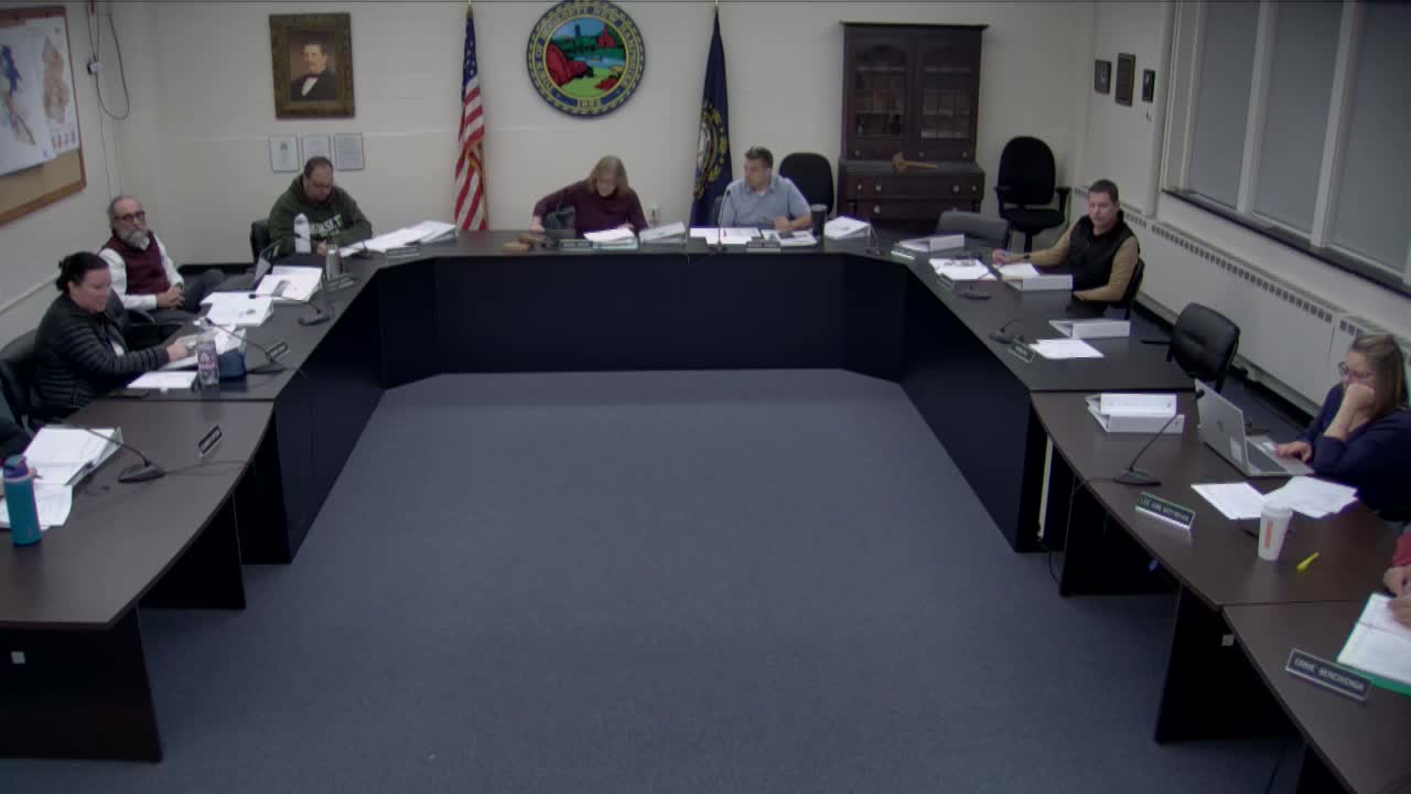 Budget committee accepts council'recommended budget after discussion of insurance, fire maintenance and wastewater