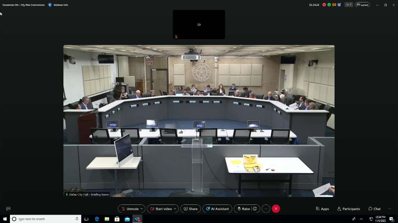 Votes at a glance: Dallas City Plan Commission, Nov. 6, 2025