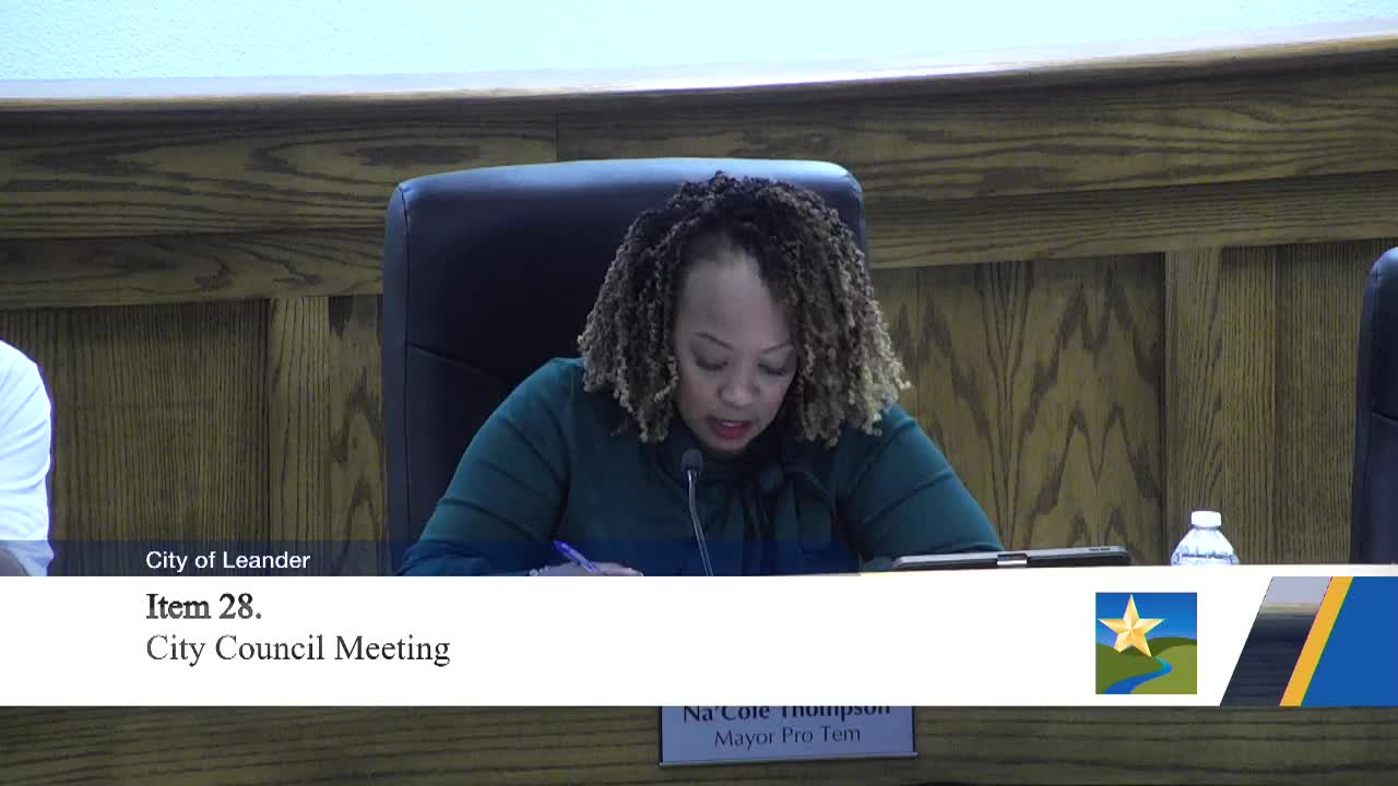 Leander approves resolution to pursue TxDOT rail-grade separation feasibility study at Crystal Falls Parkway