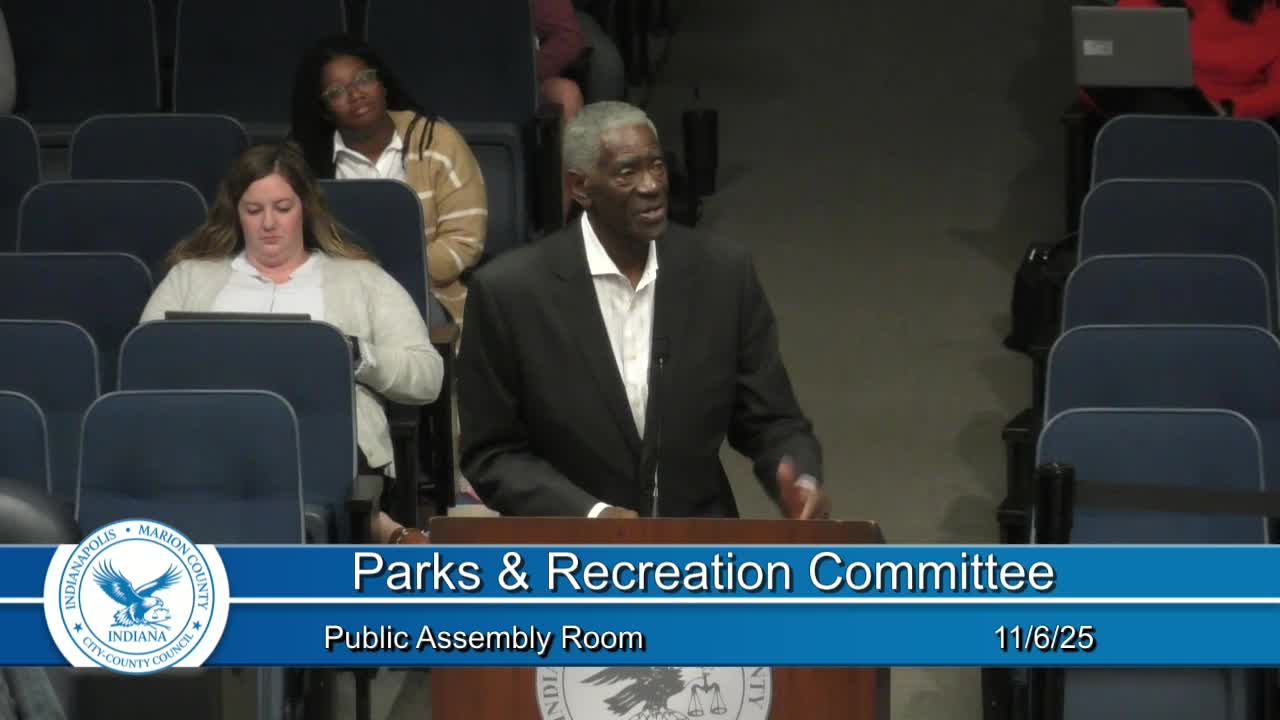 Committee approves $1.178M transfer and $3.622M appropriation for Indy Parks projects, including Geist comfort station changes