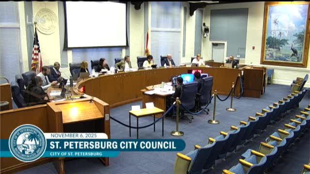 Council approves South St. Petersburg CRA FY26 plan, directs spending toward housing, corridors and workforce