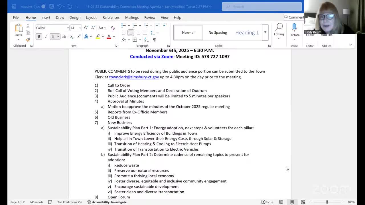 Planning Commission updates: dark‑sky zoning referral, Terrafill plan prioritization and affordable‑housing counts under 8‑30g