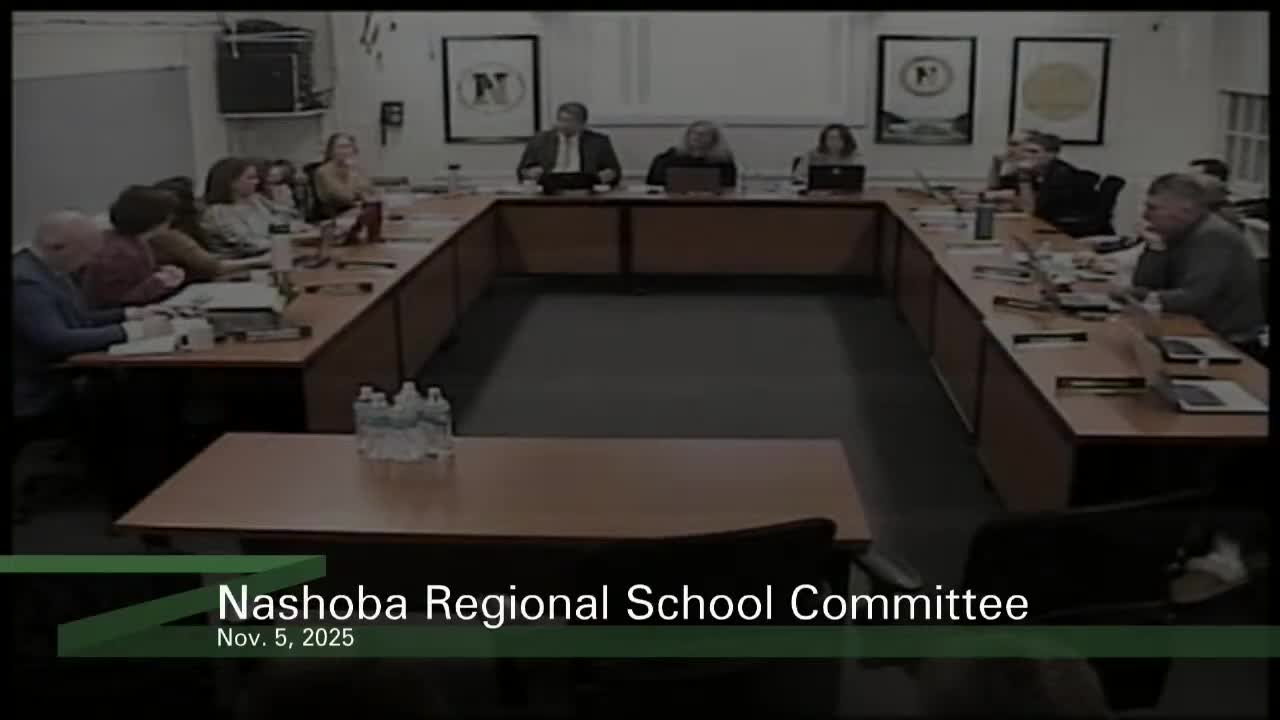 Nashoba principals present aligned school‑improvement plans; district awarded two state grants totaling $146,425