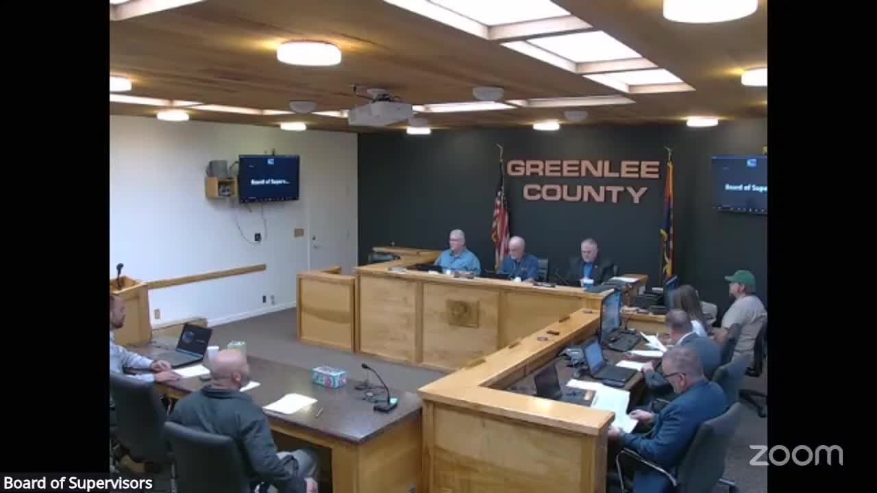 Votes at a glance: Greenlee County Board approves routine consent items, liquor-license transfer, equipment purchase and rezoning