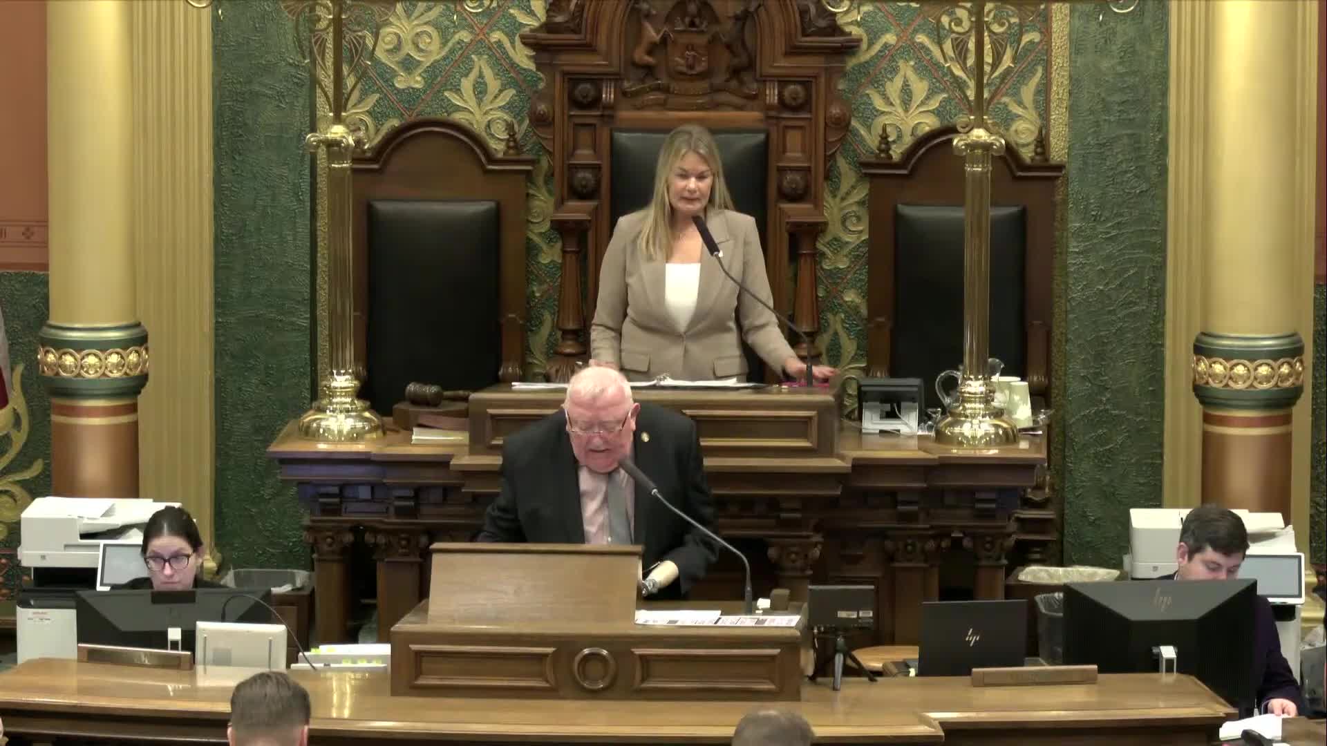 House passes four bills on third reading; roll-call tallies recorded