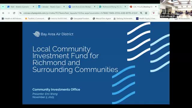 District outlines Richmond share of refinery-fine community investments and application process