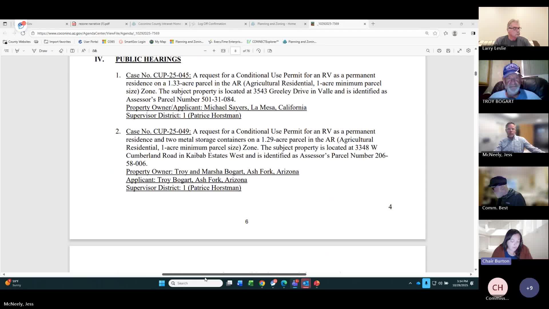 Planning commission approves three conditional use permits