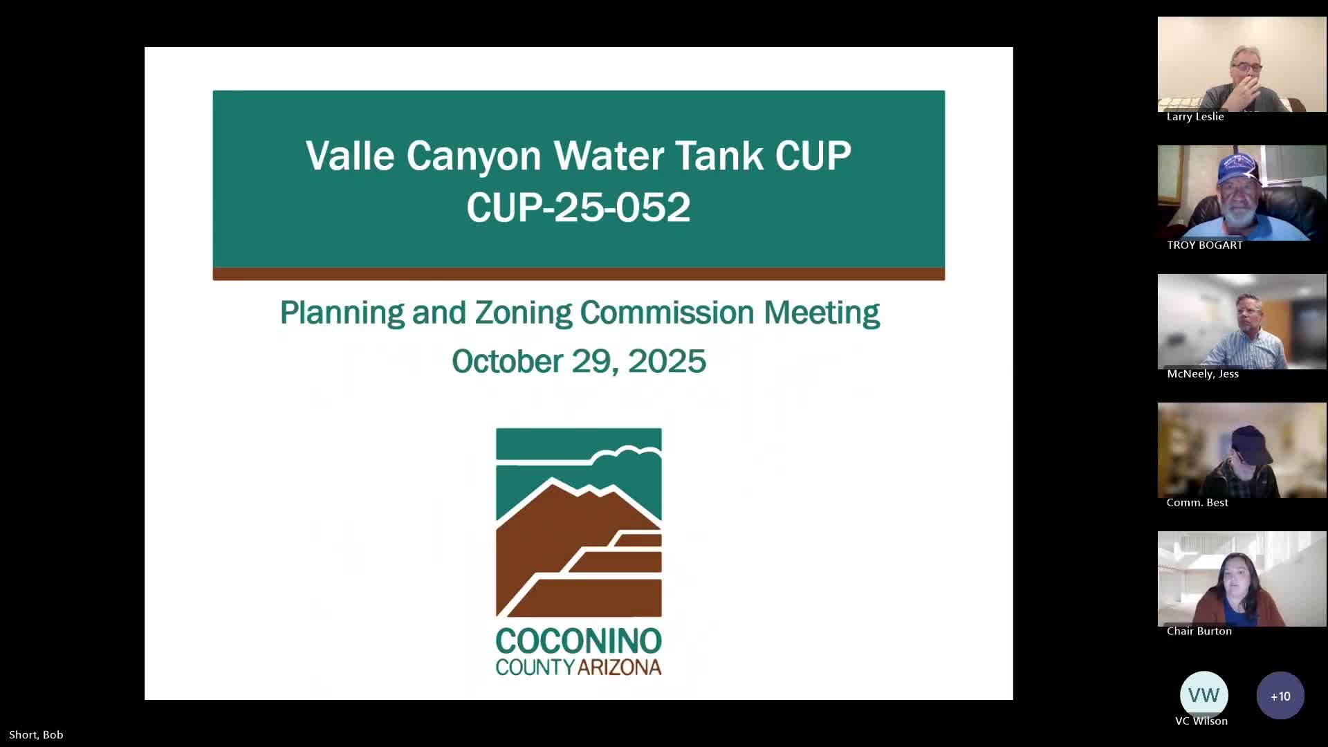 Commission renews Valley Canyon water‑tank conditional use permit