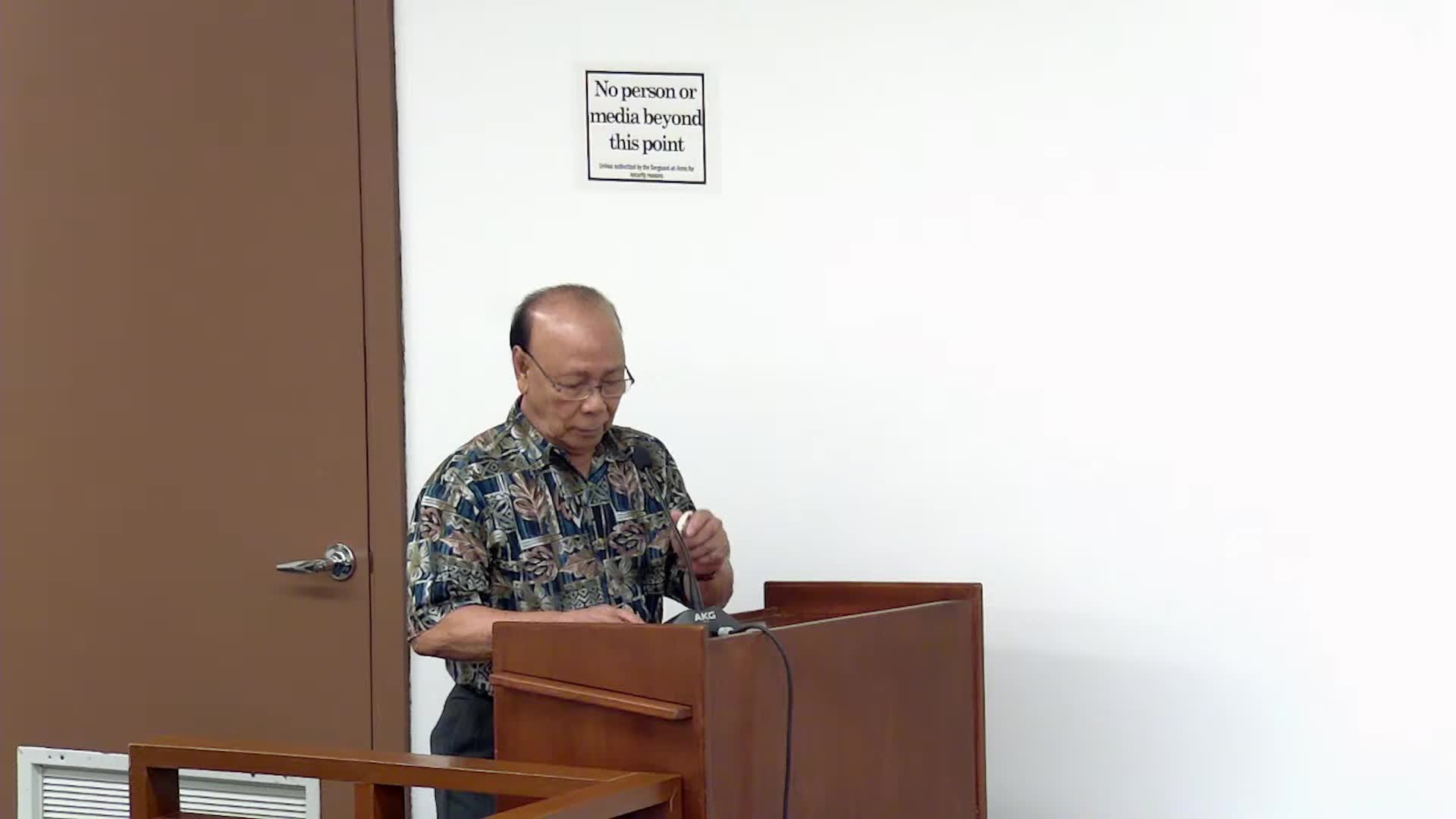 Community leader urges youth legislators to press for constitutional convention and review trust provisions