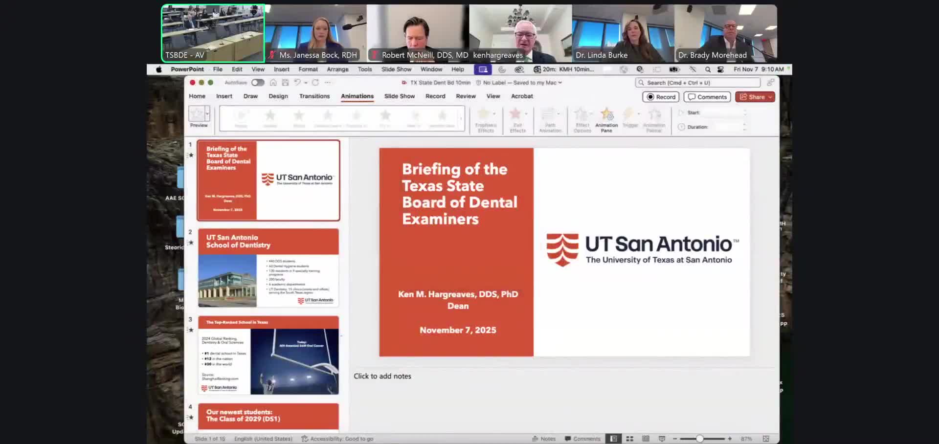 UT San Antonio dental school outlines research growth, enrollment and costs to Texas board