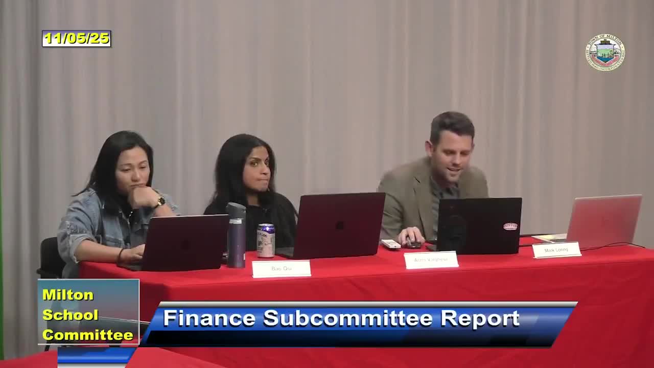 School committee approves FY27 technology and facilities capital requests; warrants disclosed