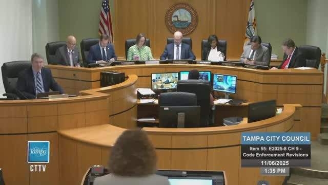 Tampa council OKs first reading of Chapter 9 changes to allow paid special magistrates, asks staff to prioritize volunteers