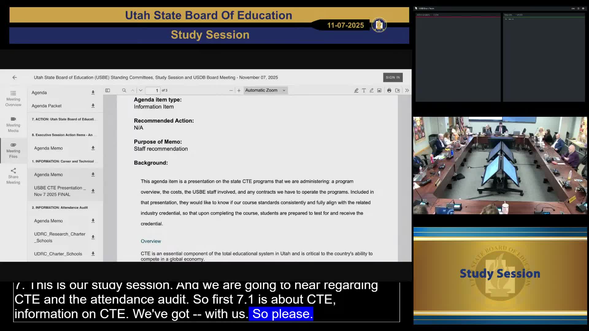 State CTE director briefs board on pathways, funding and 'first credential' rules; master list for credentials pending