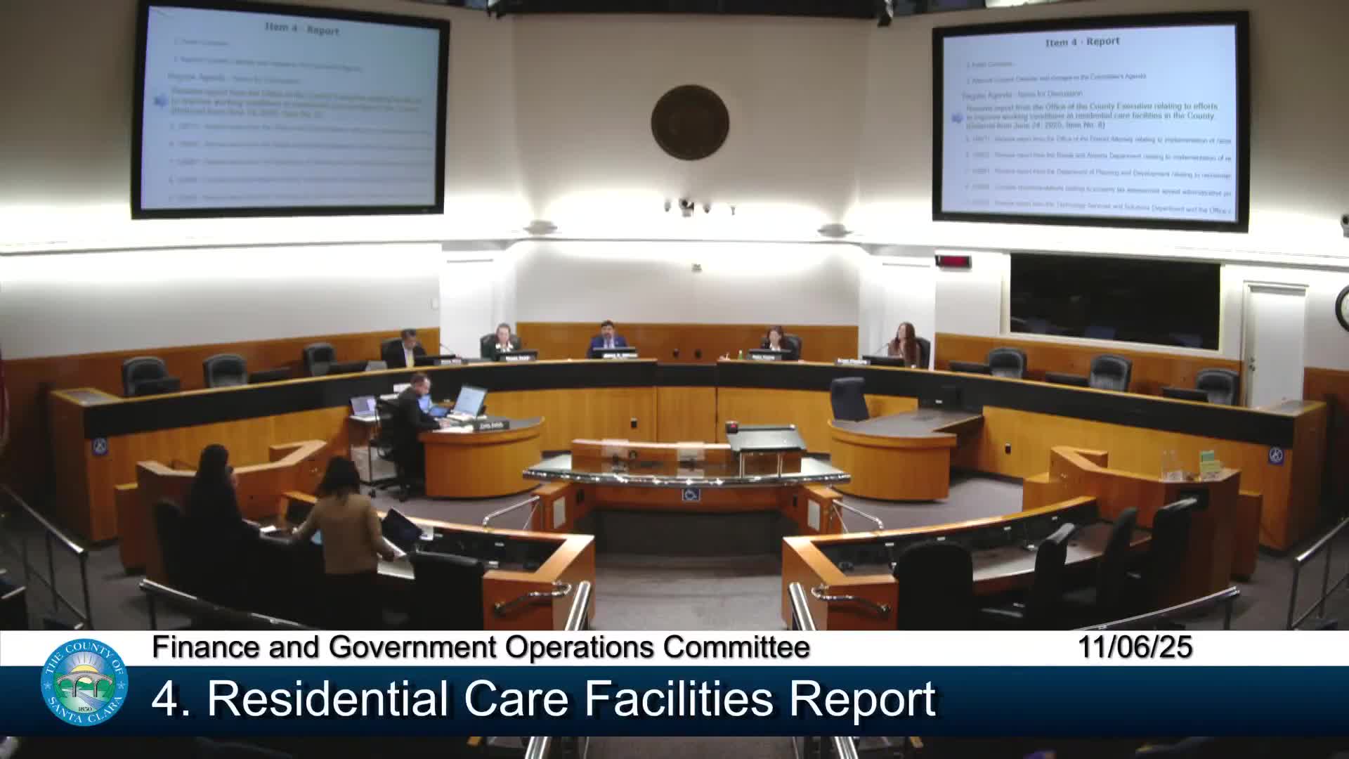County updates on outreach and enforcement to improve working conditions at residential care facilities