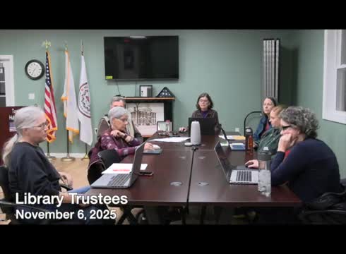 Trustees approve $1,800 purchase of two children's bookshelves from Clark trust