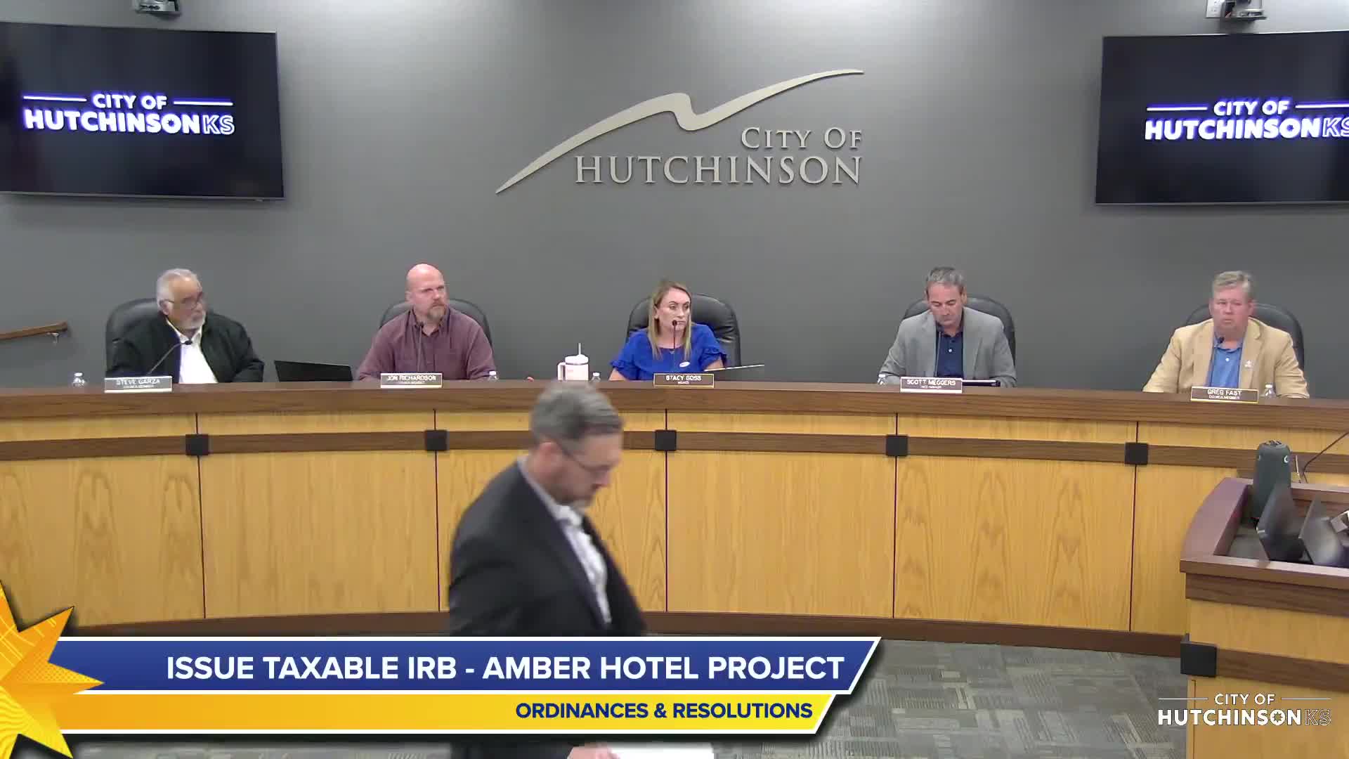 Hutchinson authorizes taxable IRBs for Amber Hotel; 10-year tax abatement requested
