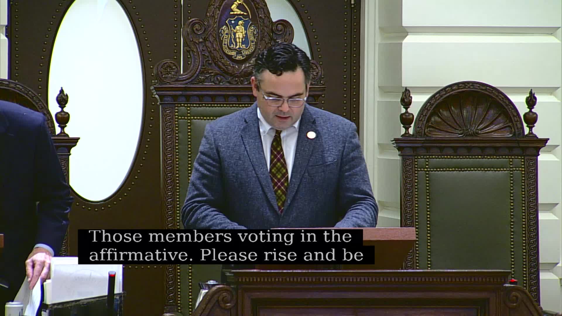Senate adopts emergency preamble, passes package of local and personnel bills; several measures ordered for further consideration