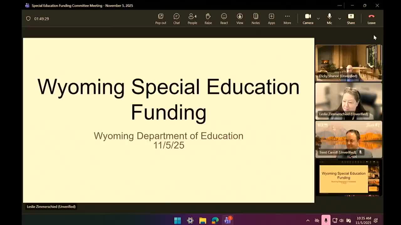 Wyoming officials say state reimburses 100% of allowable special‑education costs after court rulings