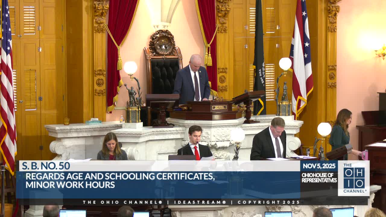 Ohio House approves measure to let 14- and 15-year-olds work later on school nights amid fierce debate