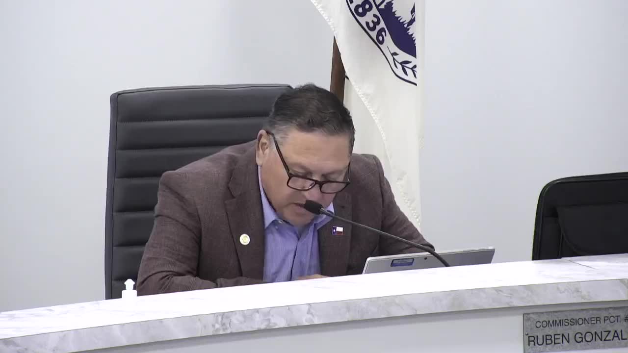 County reports road repairs, limestone placements, stray‑dog relocations and food drives; bridge on County Road 1694 closed