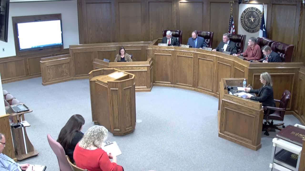 Lubbock County Commissioners approve minutes, budget transfers and payments; accept September unaudited report