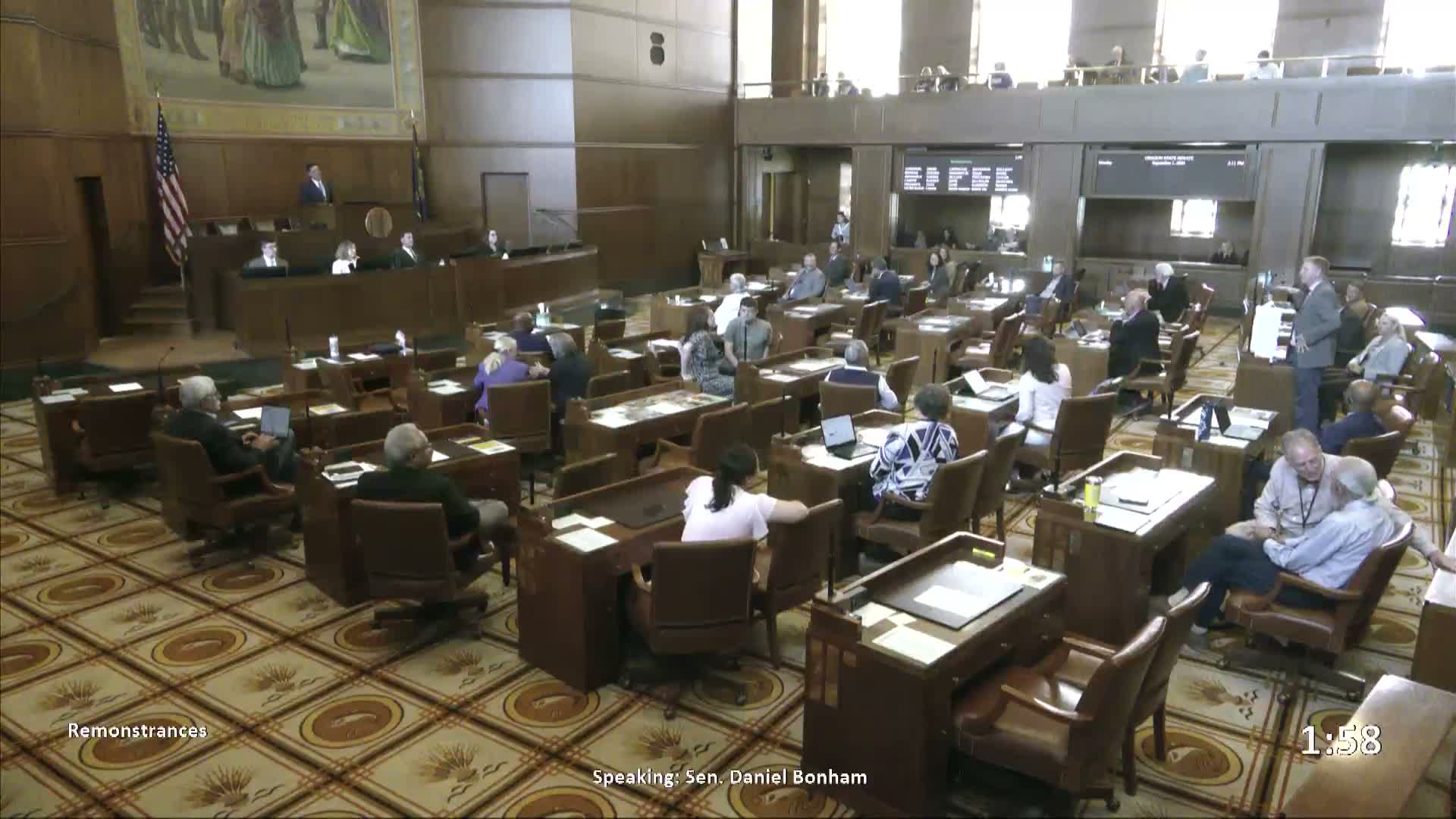 Senators trade views on tax policy as staff testimony and public input stacks cited