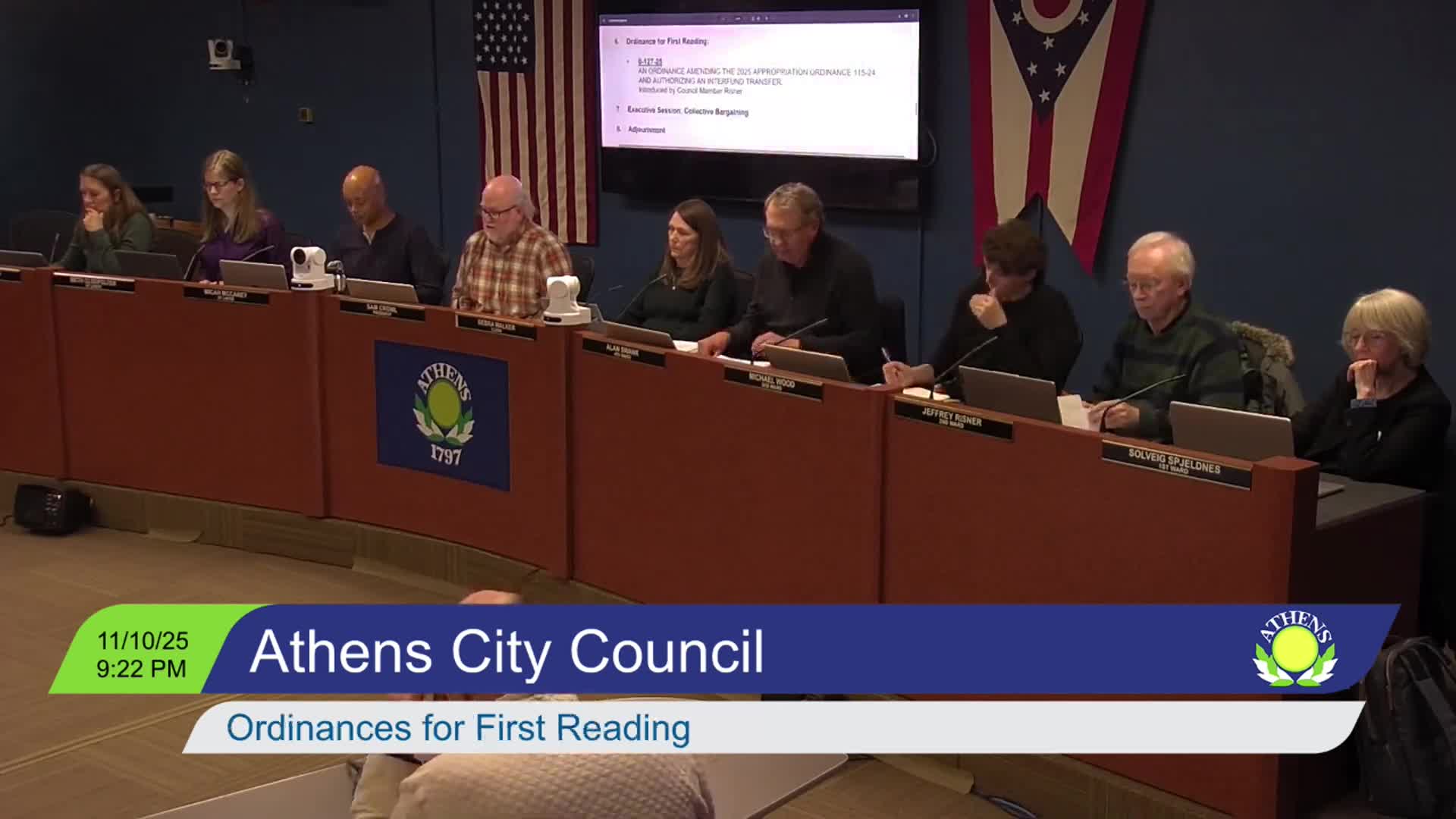 Council approves $750,000 transfer to cover medical‑fund shortfall; parking and transit appropriations added