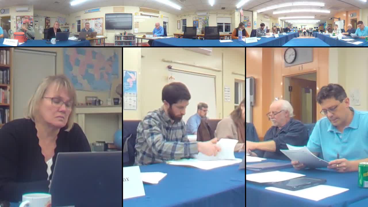 RSU 40 policy committee reviews AEDs, memorials, gifts and other routine policies; several items forwarded or tabled