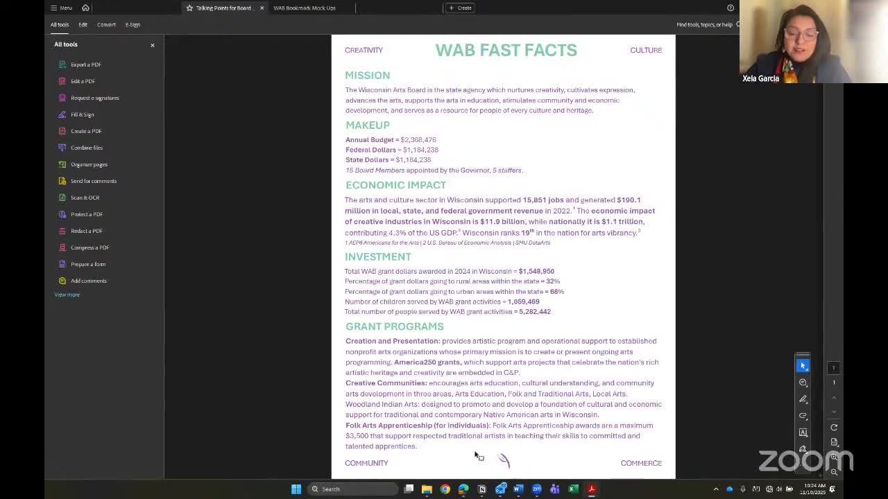 Board critiques bookmark mockups and flags need to modernize Wisconsin Arts Board branding