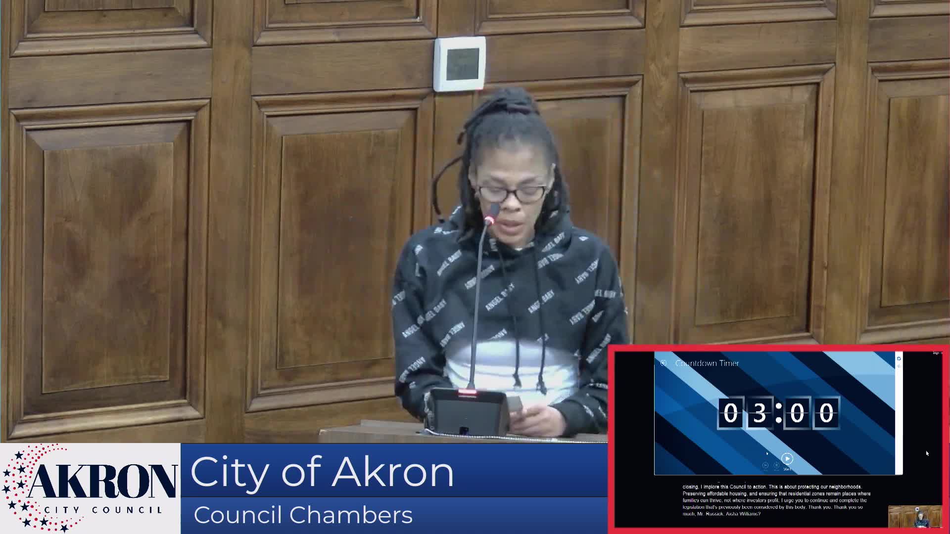 Residents press Akron council for police accountability, petition actions and neighborhood safety