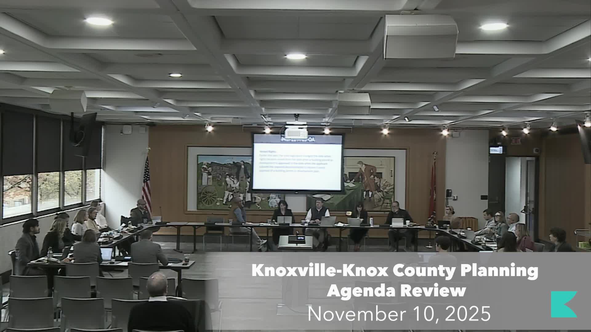 Planning staff explain ordinance changes tying vested rights to submission date after state law update