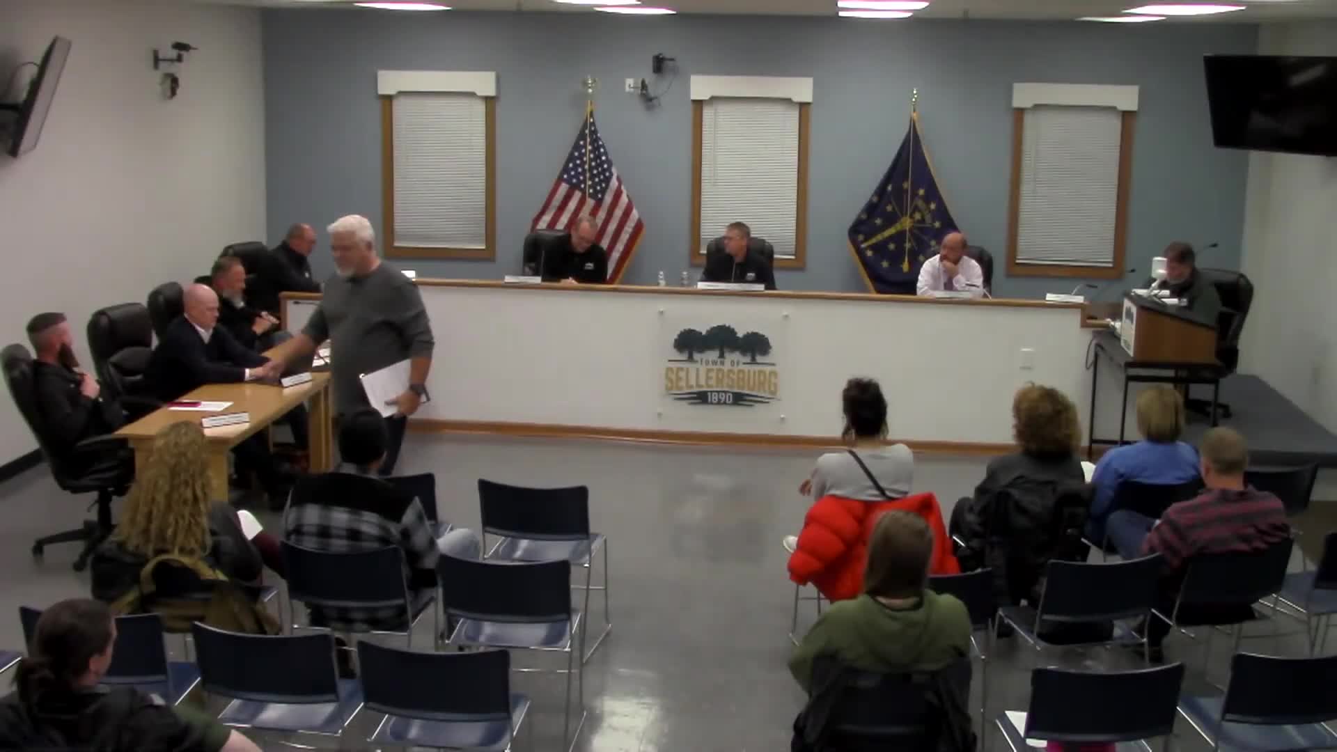 Sellersburg staff report progress on water and utility relocation projects; no lead service lines found