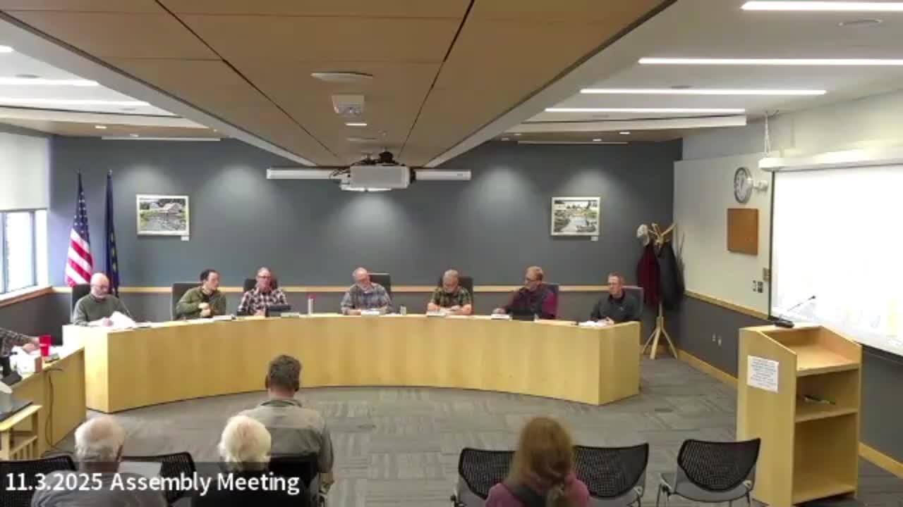 Assembly advances rezoning (Ord. 2025-14) and approves supplemental budget adjustments