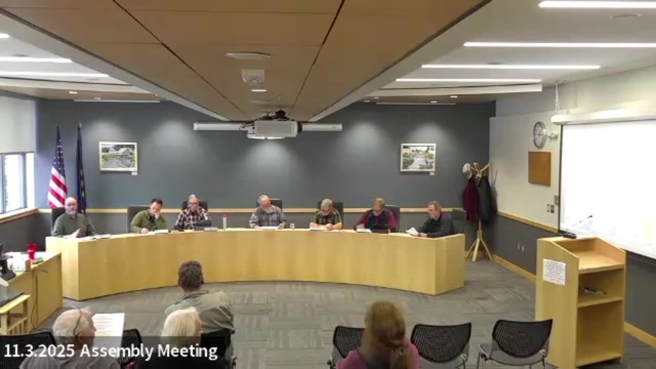 Assembly approves hire of Stephen Harbour as utility director with planned six‑month overlap