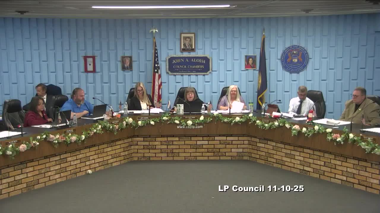 Lincoln Park authorizes Hennessy Engineers for lead-service and sewer projects; city manager reviews ARPA spending