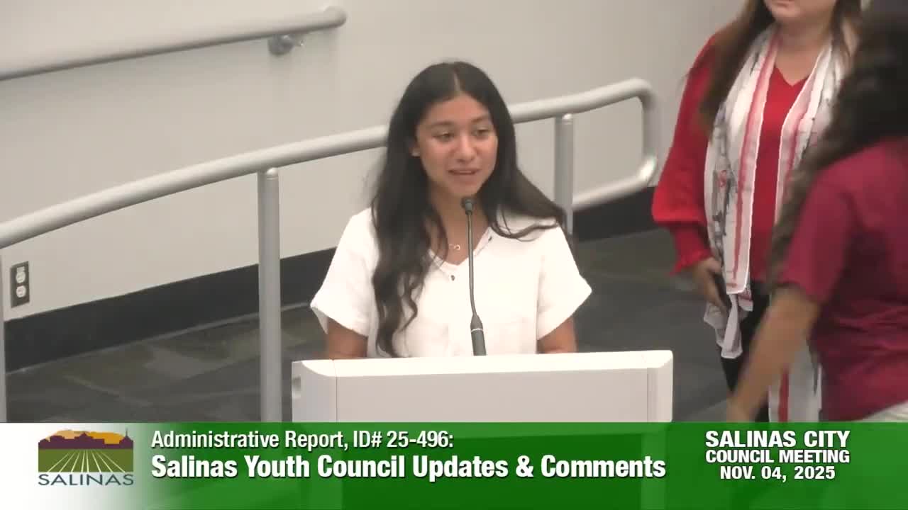Salinas Youth City Council outlines projects and seeks funding for outreach