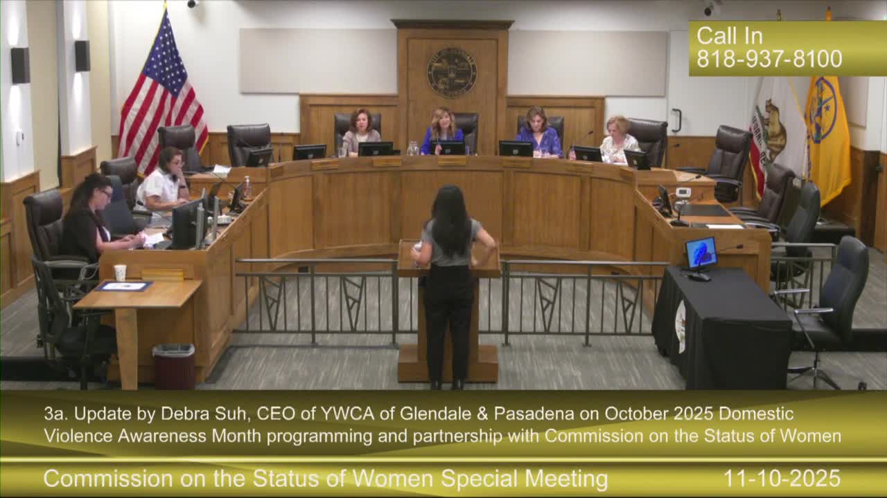 YWCA updates Glendale commission on new Safe Haven program, training with fire department