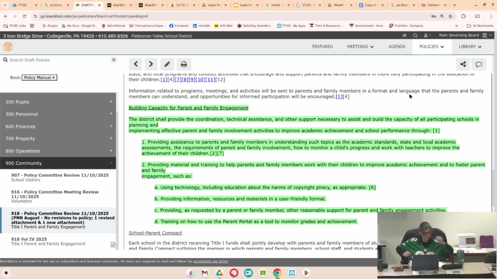 Perkiomen Valley to revise political‑activity administrative regulation after board concern