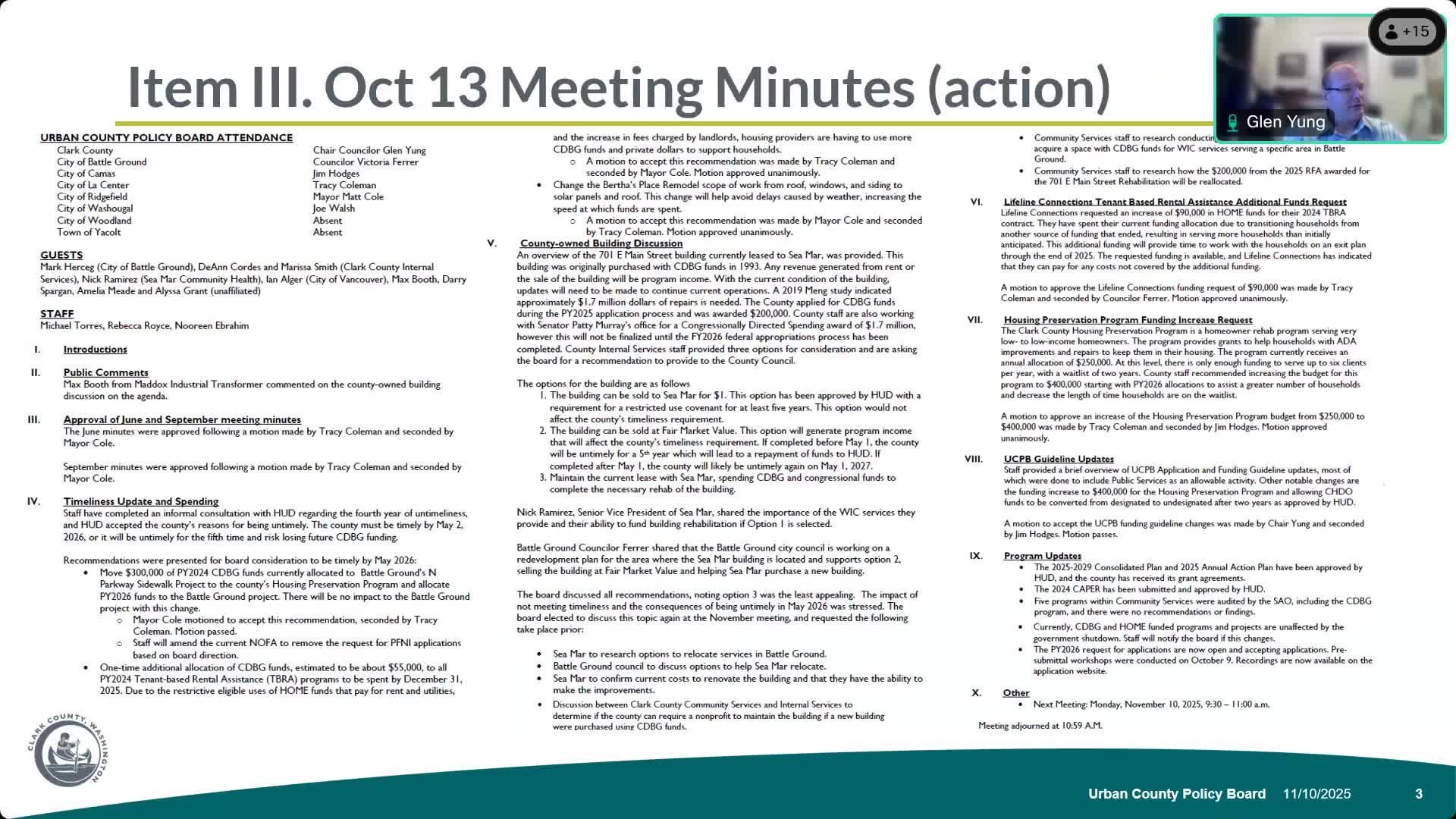 Clark County board weighs sale, donation or retention of downtown Battle Ground WIC building