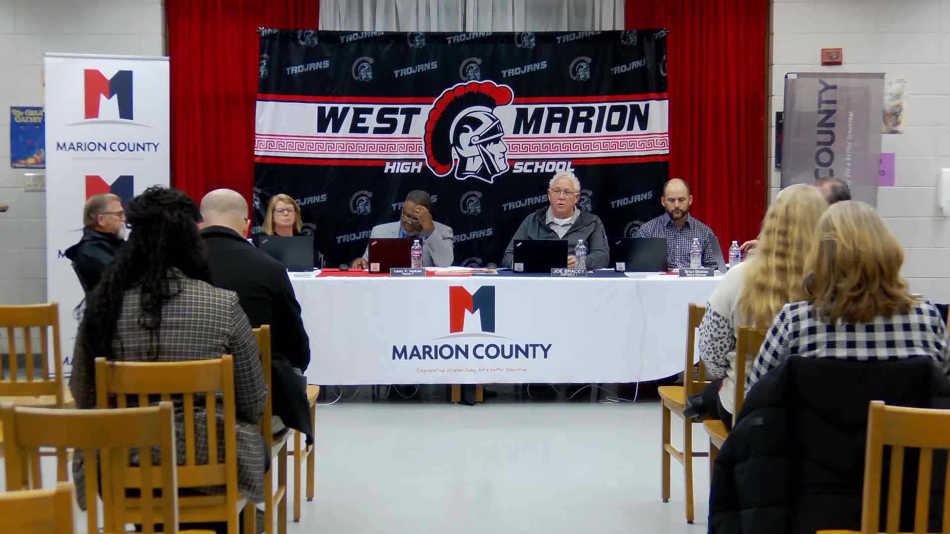 School board approves lighting project and selects Option B for track updates, authorizes bids