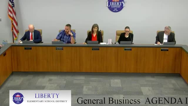 Liberty Elementary board elects new president and vice president, approves IFB award and multiple consent items
